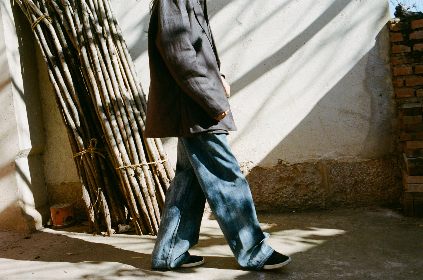 TOFU BROTHER JEANS /SLUB DENIM CLOUD BLEACH