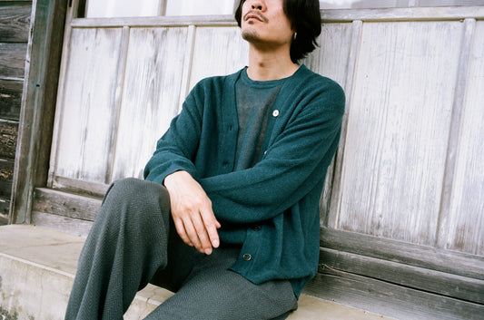 25SS KOMOREBI SWEATER/LARGE GG KANOKO