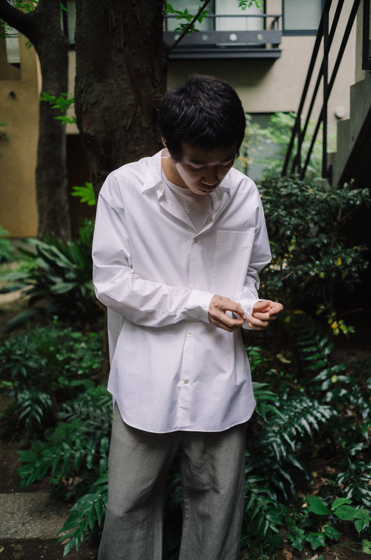 ETERNAL SHIRT WHITE / MICRO BRUSH COTTON
