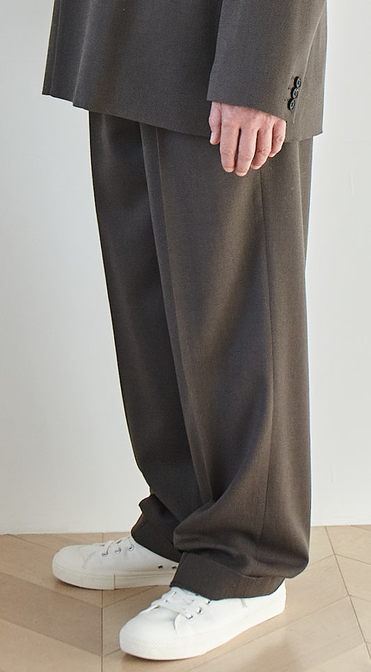 TRAVEL PANTS/HARD TWISTED WOOL MESH