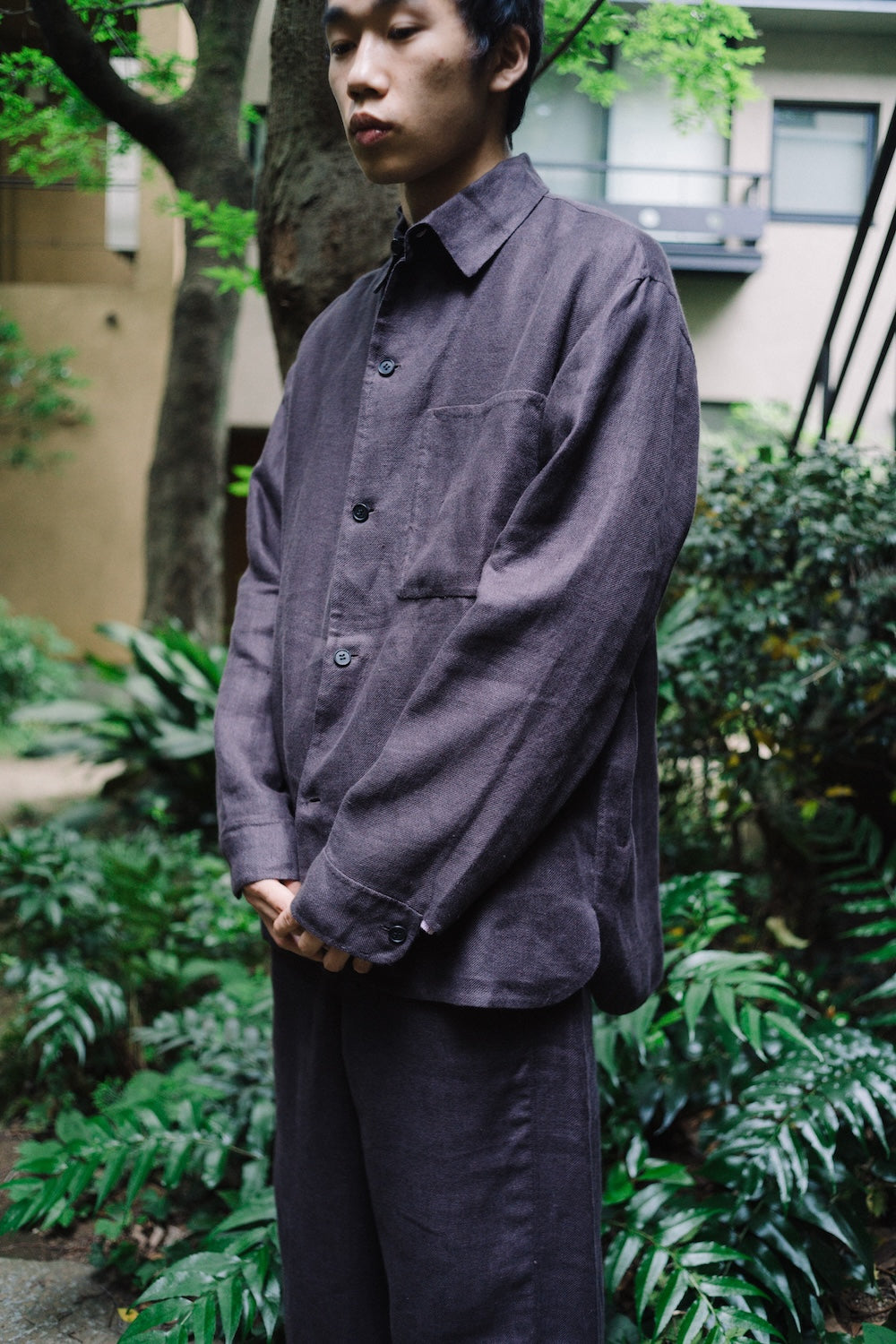 DOUBLE FACE OVERSHIRT/LEGACY LINEN