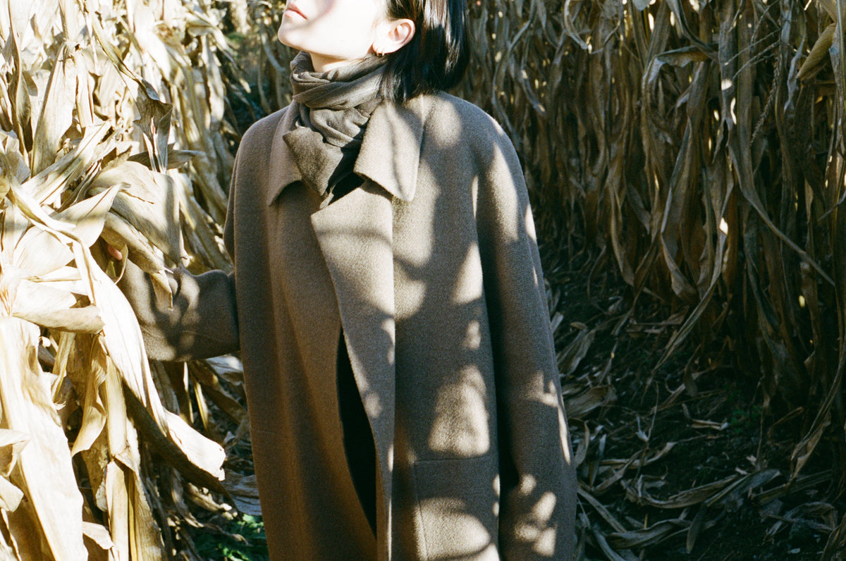 DOUBLE FACE COAT/UNDYED YAK