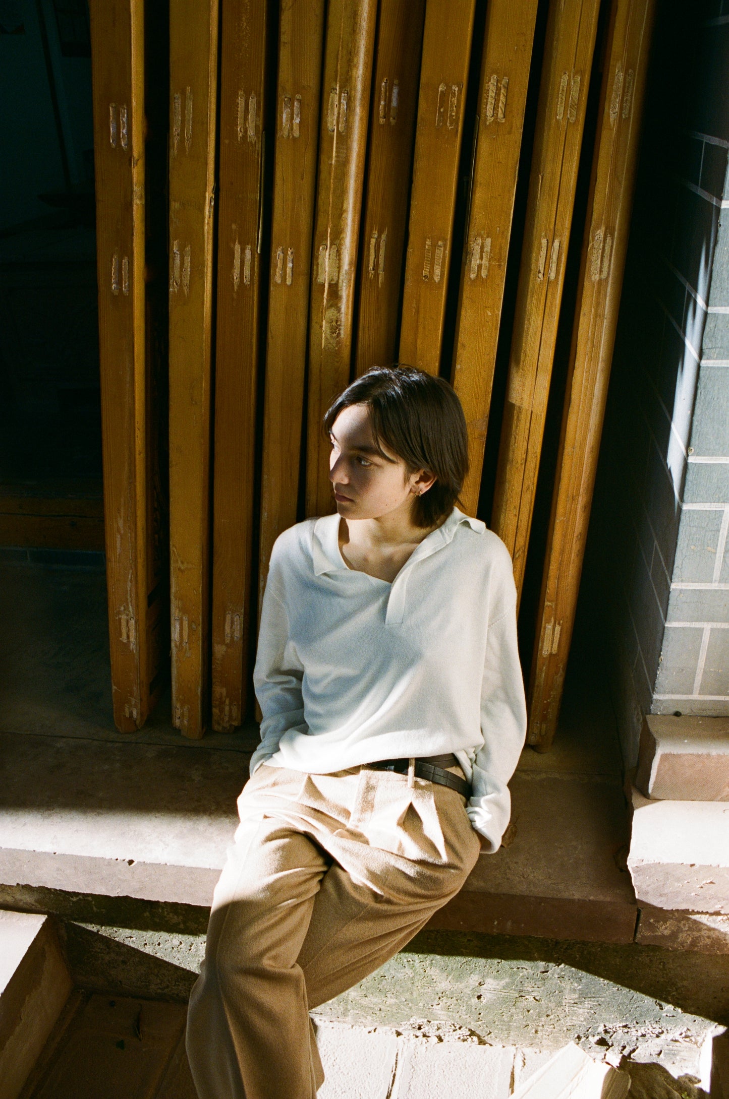 SEYA x ISAAC REINA CHASEN BELT/OIL LEATHER