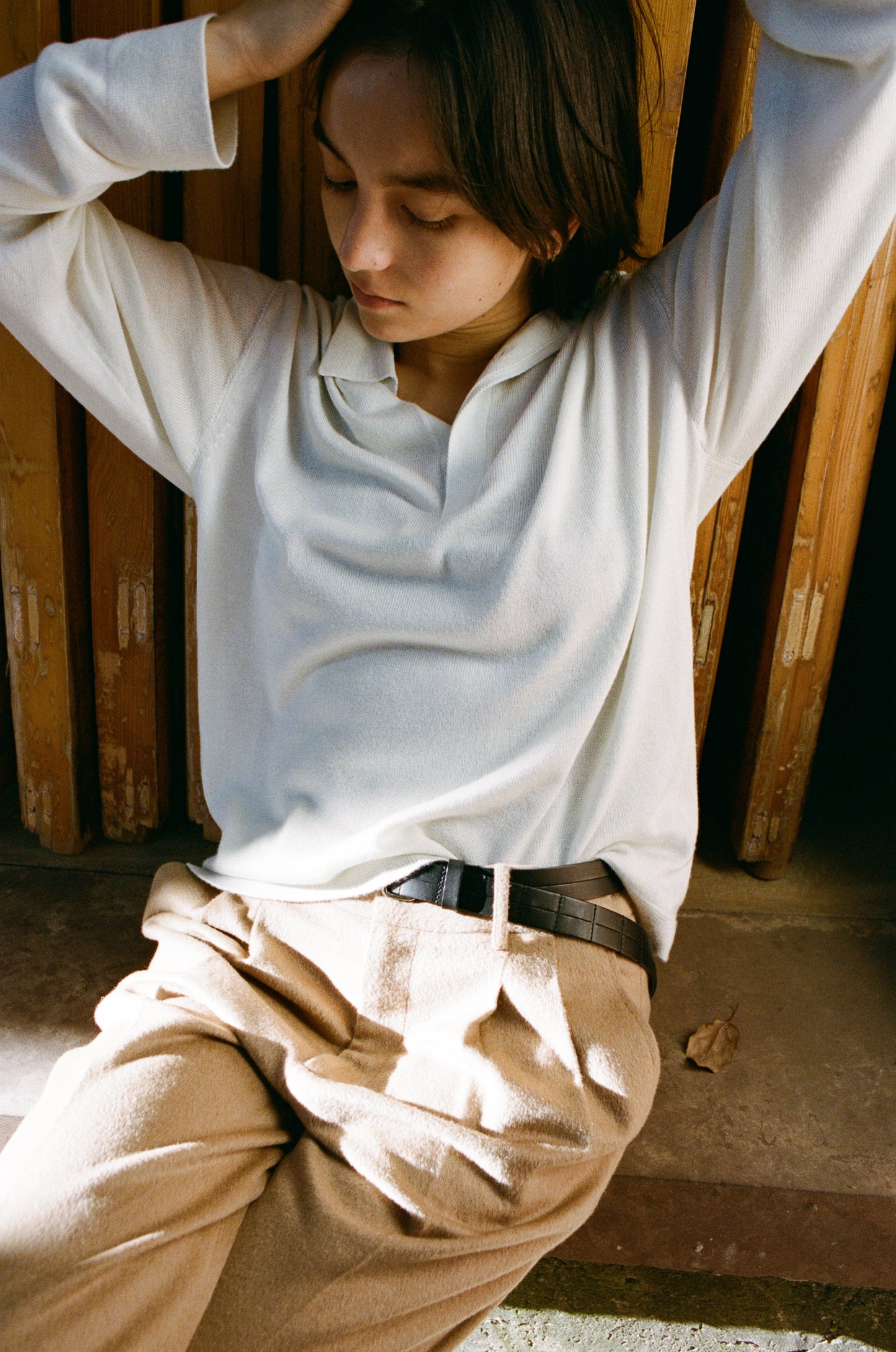 SEYA x ISAAC REINA CHASEN BELT/OIL LEATHER