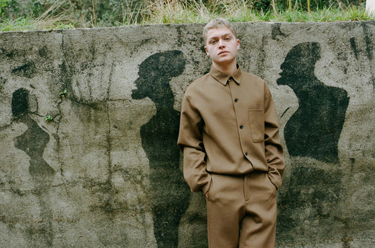 LIGHT DOUBLE FACE SHIRT/SUPER FINE 110 MERINO WOOL