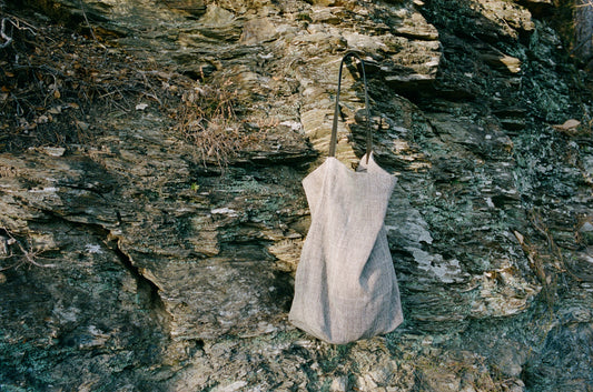 25AW ISAAC REINA X seya.  CHASEN BAG /LINEN MULTI HANDLE HOBO   / LARGE