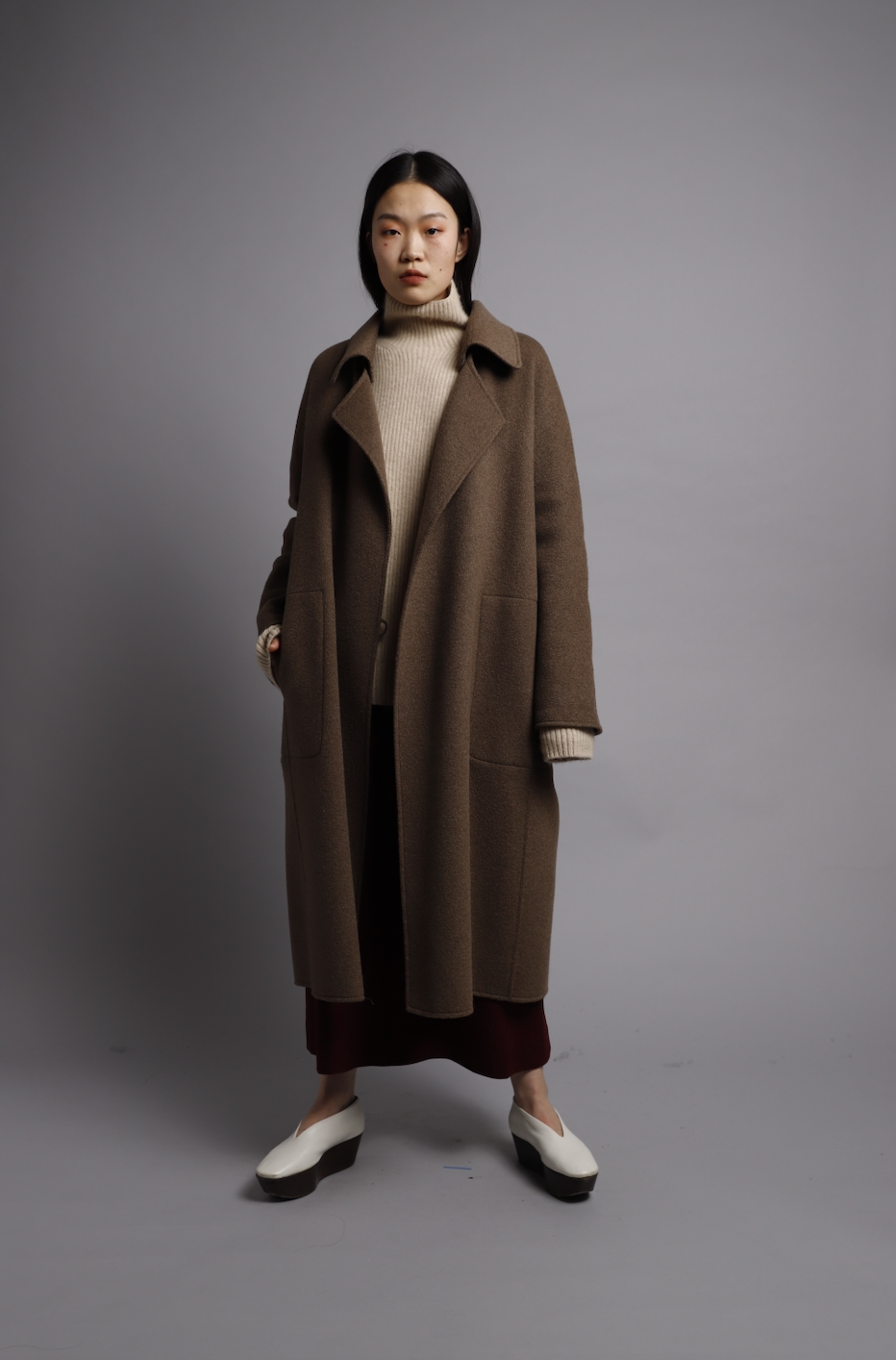 24AW DOUBLE FACE YAK COAT