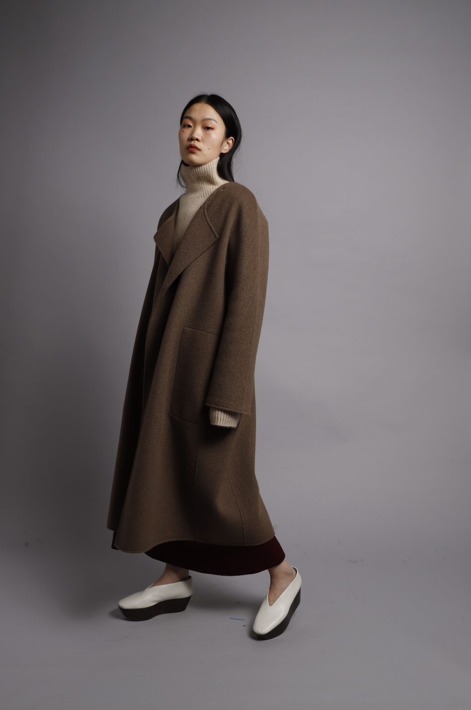 24AW DOUBLE FACE YAK COAT