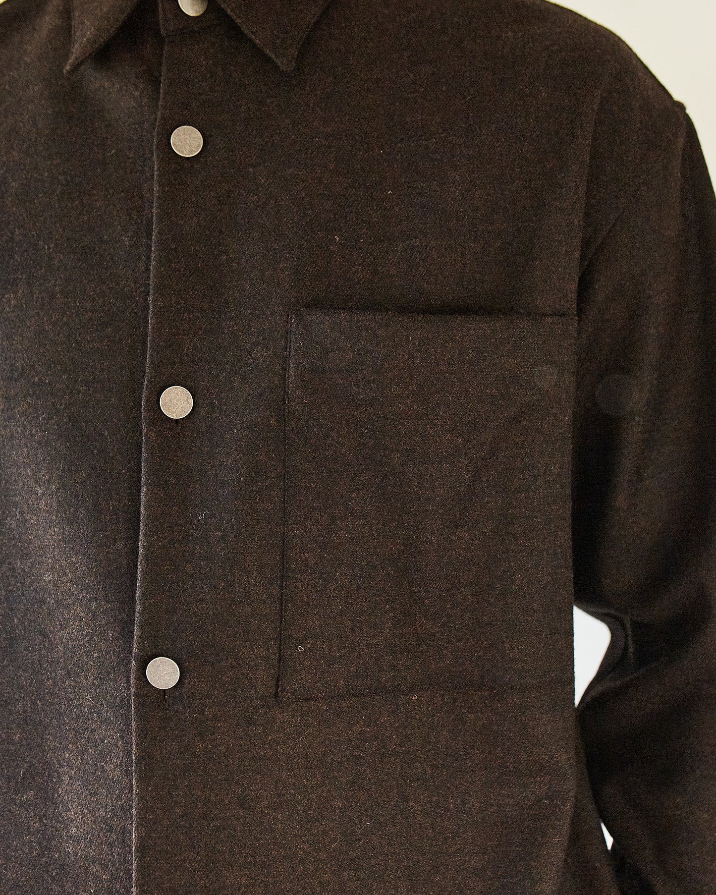 24AW ETERNAL SHIRT / FINE GRAINED TWEED