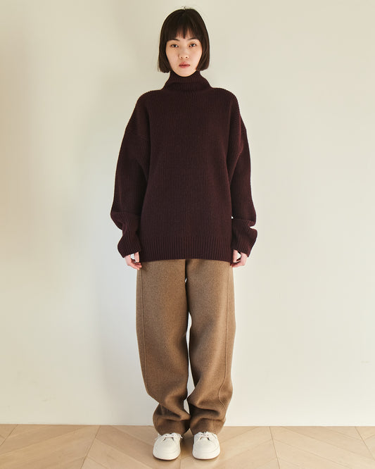 24AW TURTLE NECK CLOUD SWEATER /7GG DOUBLE YAK