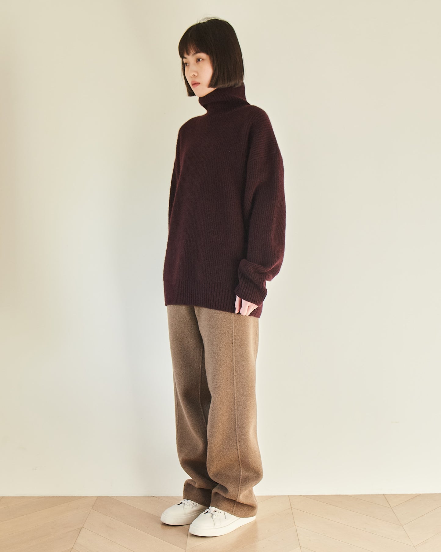 24AW TURTLE NECK CLOUD SWEATER /7GG DOUBLE YAK