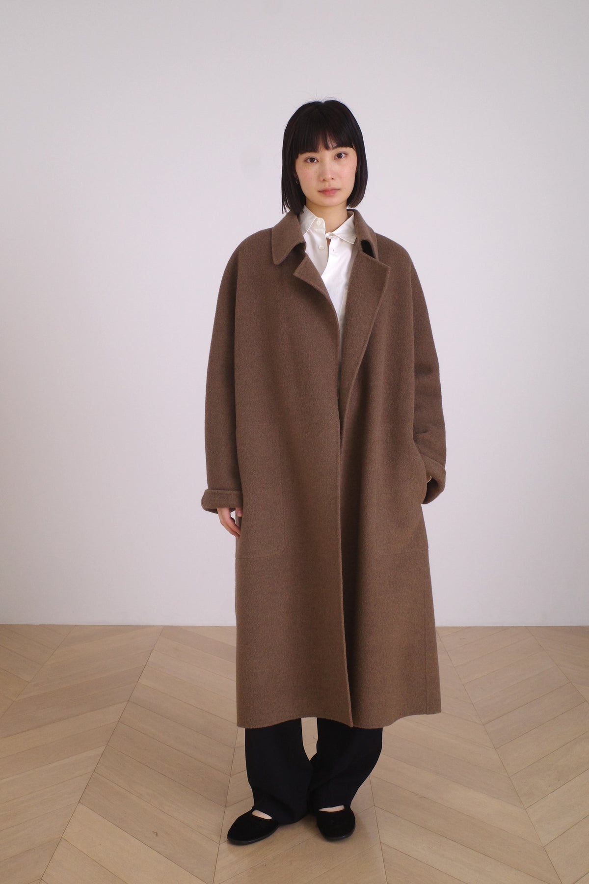 DOUBLE FACE COAT/UNDYED YAK