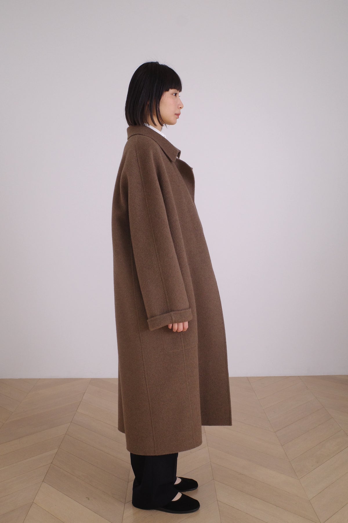 DOUBLE FACE COAT/UNDYED YAK
