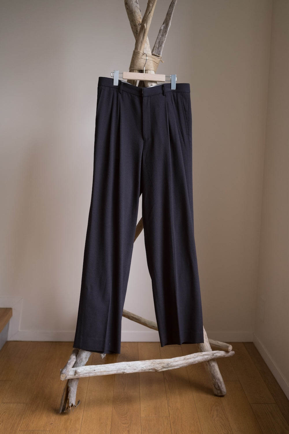 TRAVEL PANTS/SUMMER HERRINGBONE