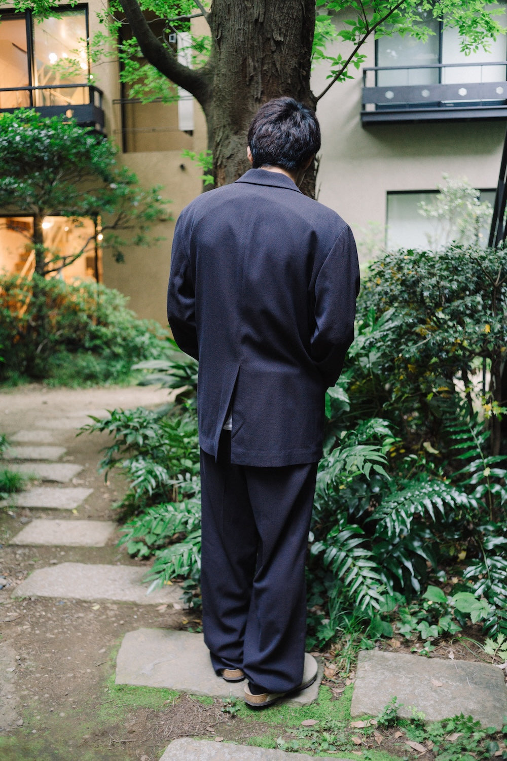 TRAVEL TAILORED  JACKET /SUMMER HERRINGBONE