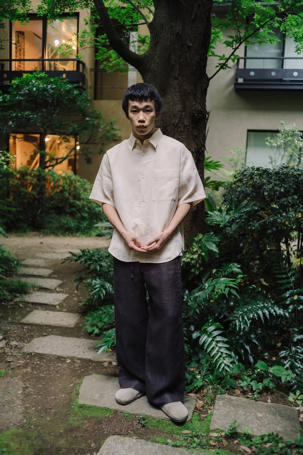 ETERNAL SUMMER SHIRT/CEDAR WOOD WASHI