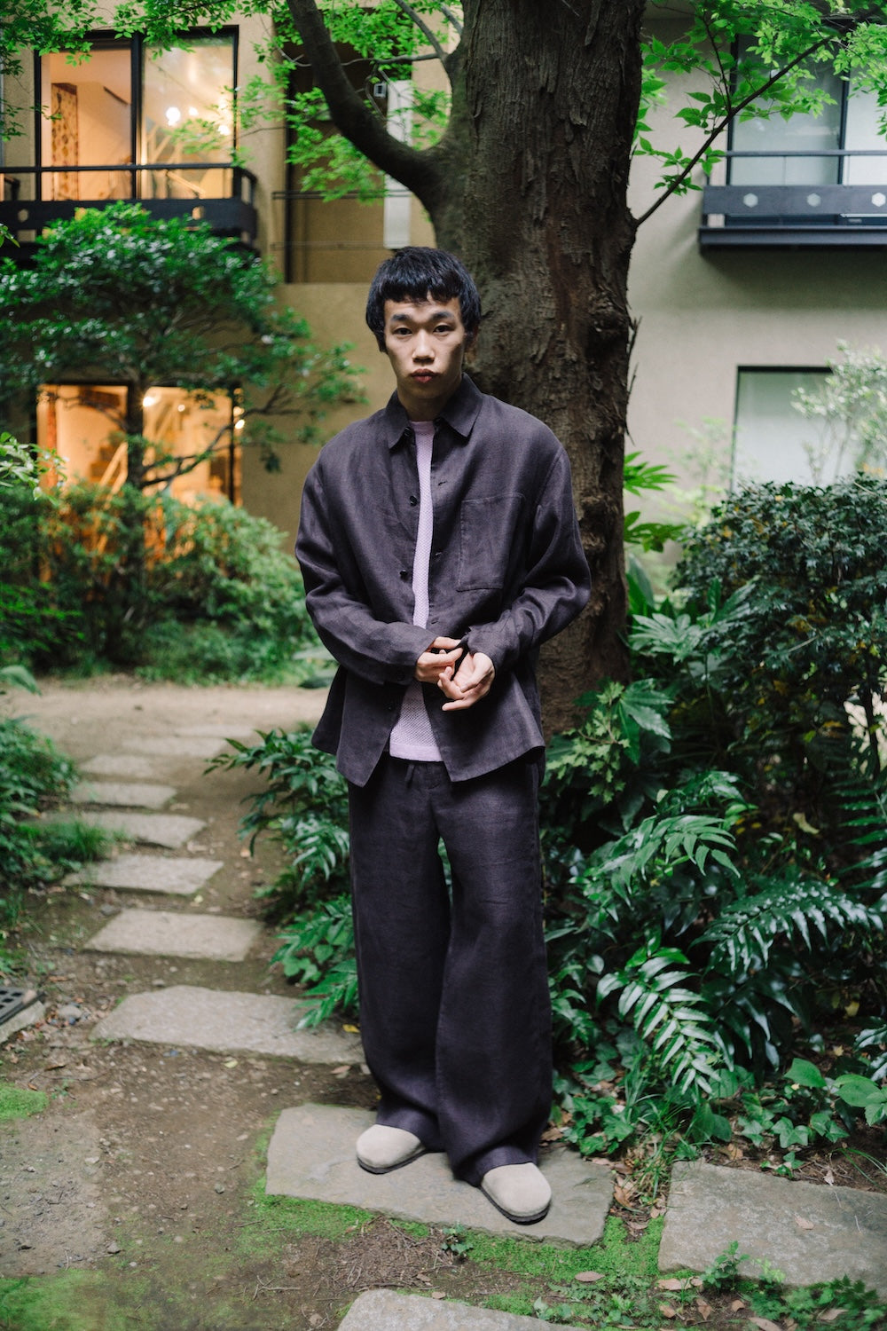 DOUBLE FACE OVERSHIRT/LEGACY LINEN