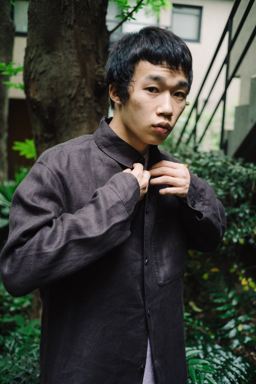 DOUBLE FACE OVERSHIRT/LEGACY LINEN