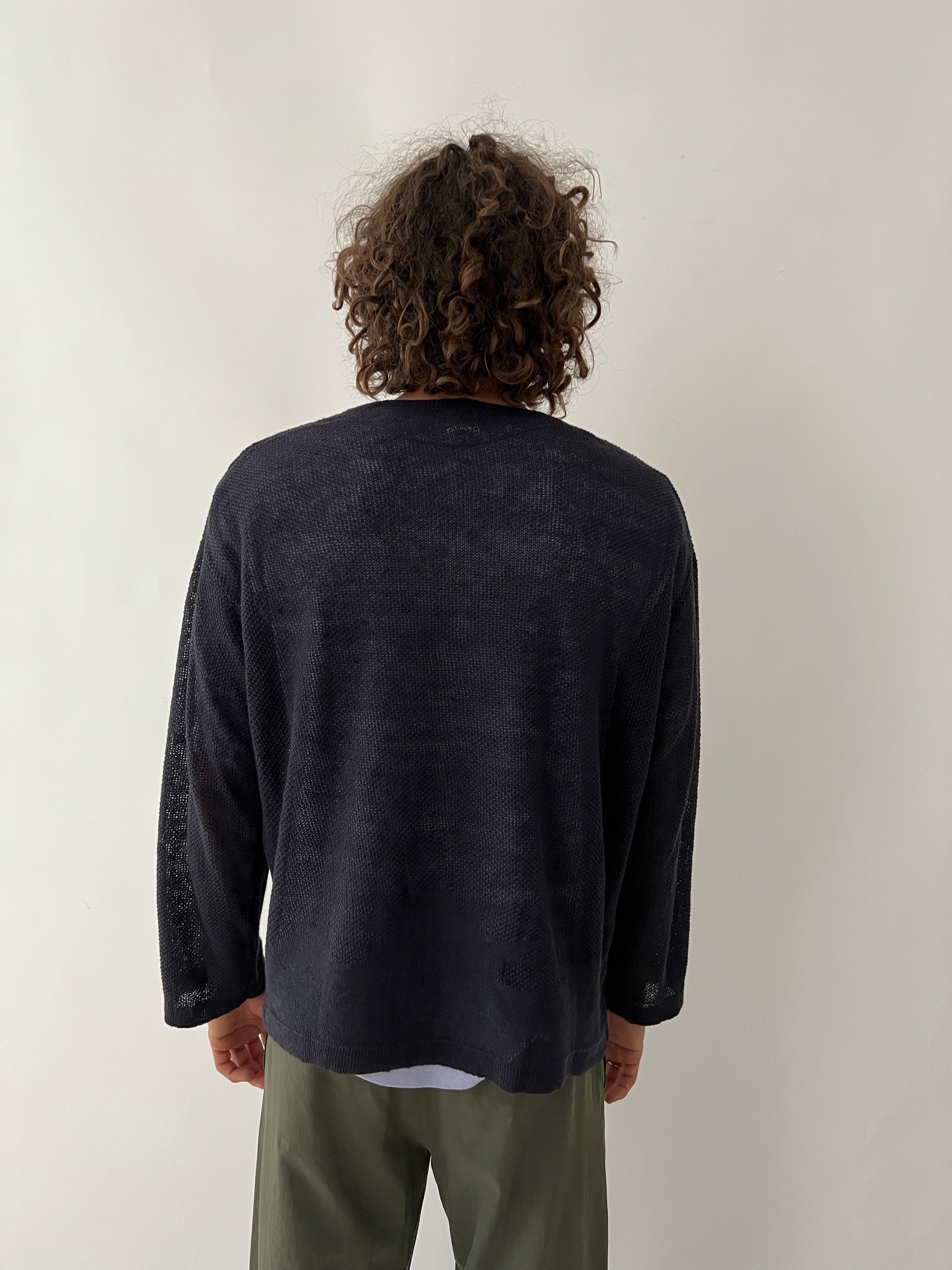 24SS KOMOREBI JACQUARD SWEATER / LARGE GG KANOKO