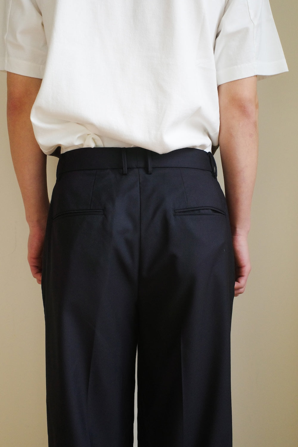 TRAVEL PANTS /REFINED CASHMERE SILK TWILL