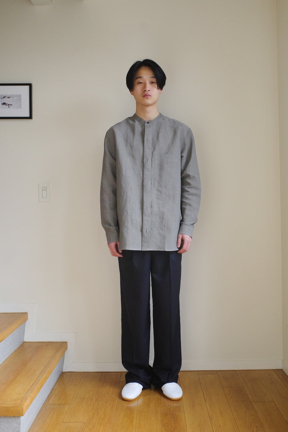 RIVERMAN OVERSHIRT/KERSEY CHAMBRAY LINEN