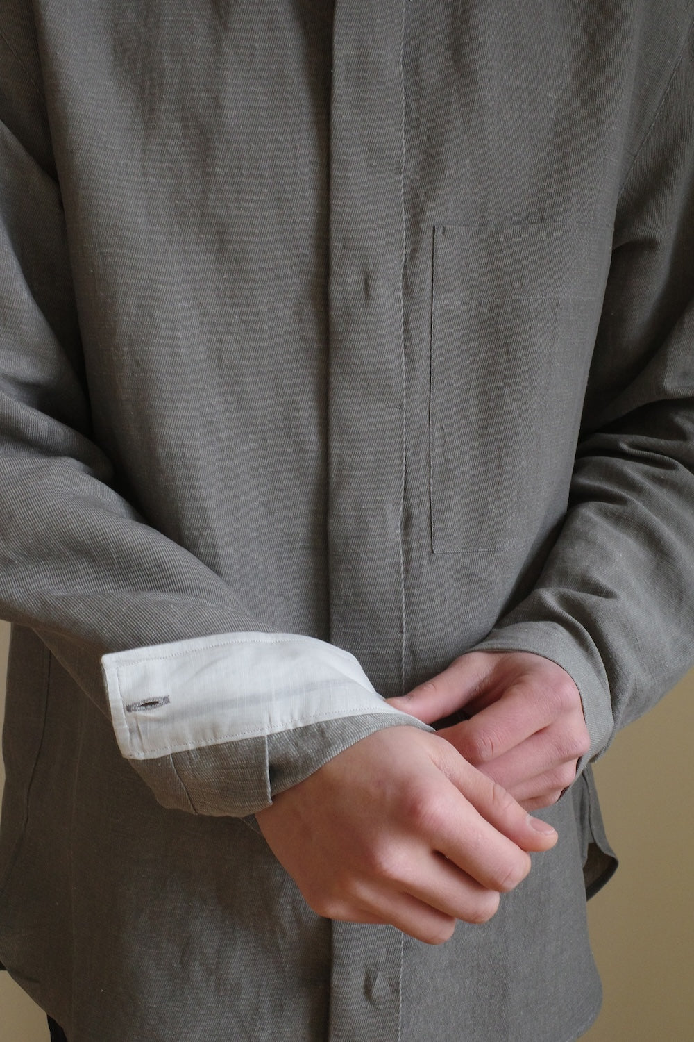RIVERMAN OVERSHIRT/KERSEY CHAMBRAY LINEN