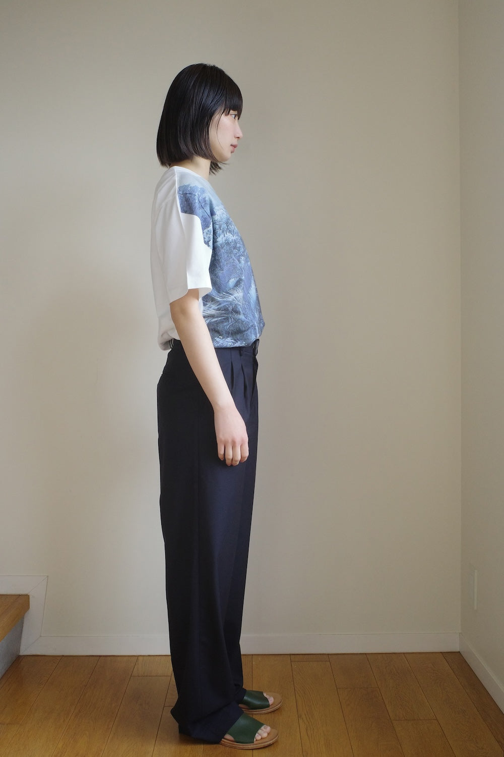 TRAVEL PANTS /REFINED CASHMERE SILK TWILL