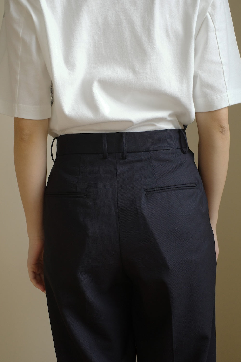 TRAVEL PANTS /REFINED CASHMERE SILK TWILL