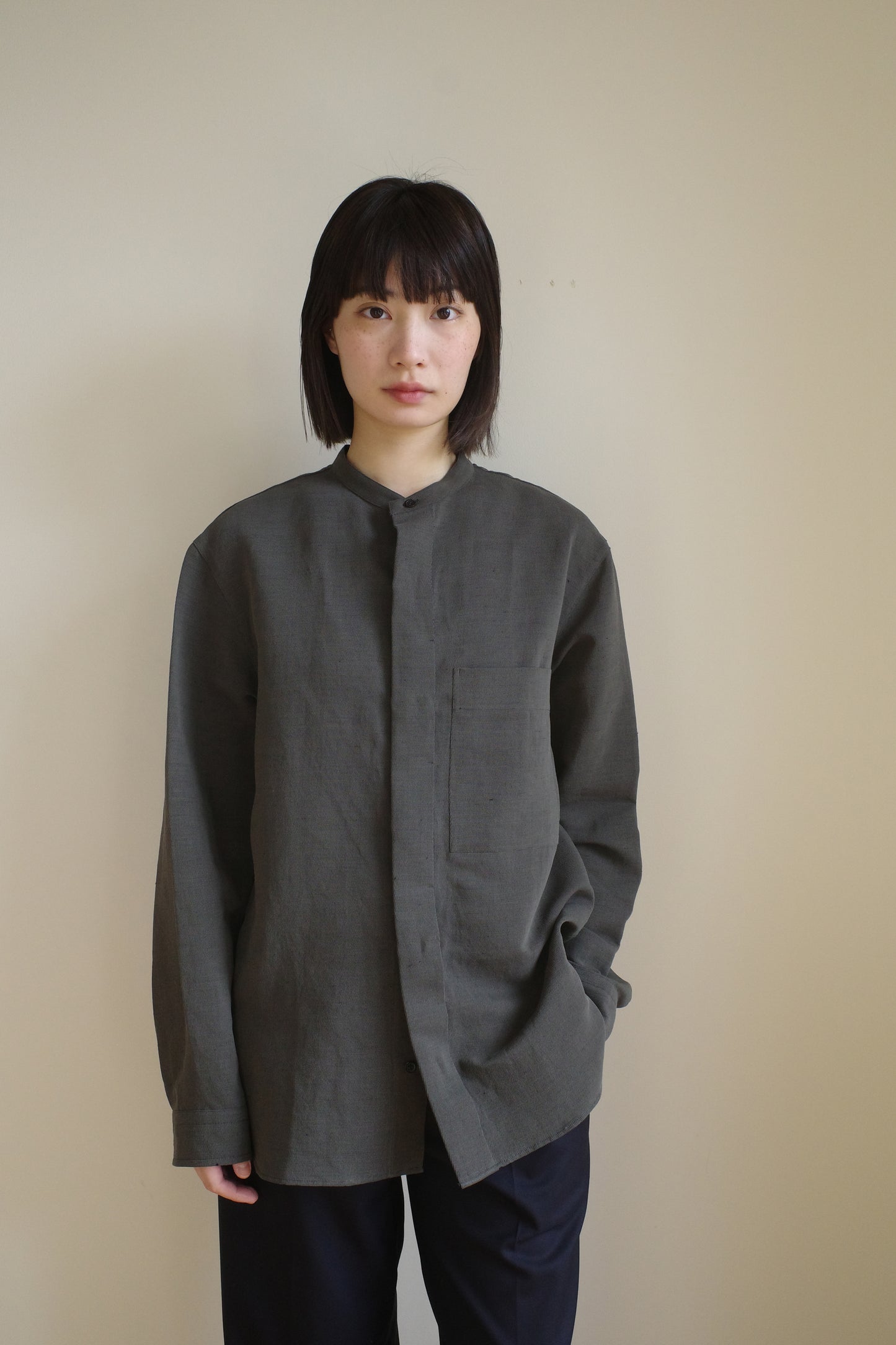RIVERMAN OVERSHIRT/KERSEY CHAMBRAY LINEN