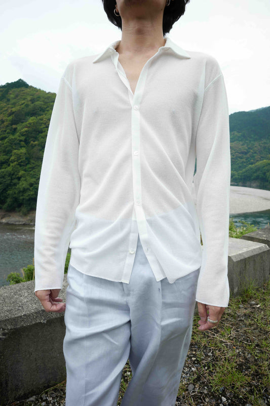 MESH SHIRT/HEMP WAFFLE