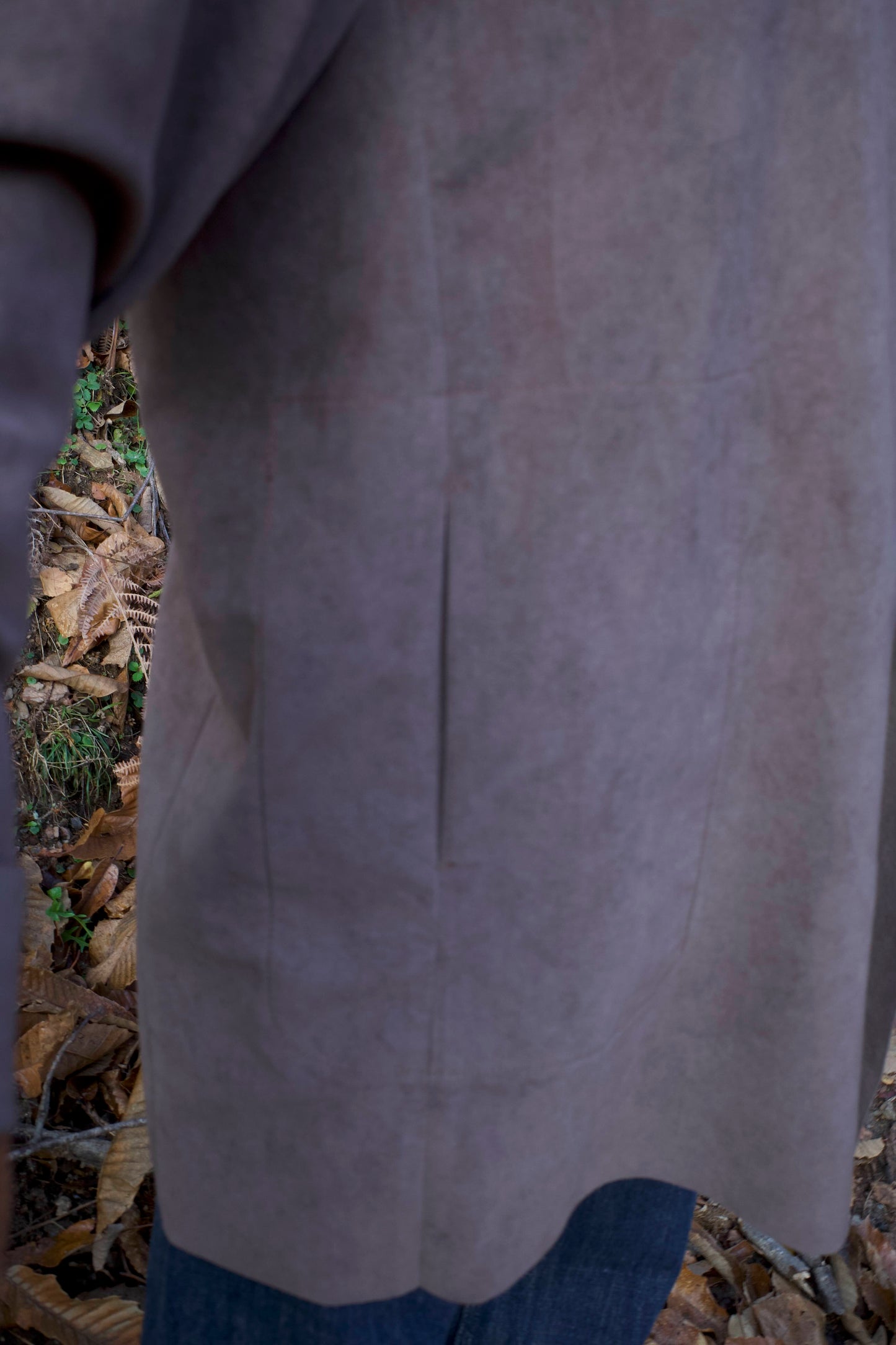 25AW VEGETAL DRAPED GOWN /ULTRASUEDE