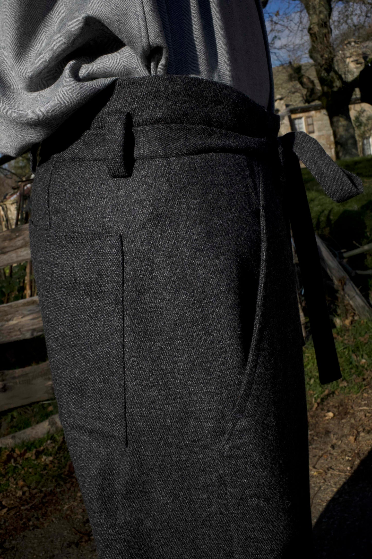 25AW ROADTRIP PANTS/FINE GRAINED TWEED