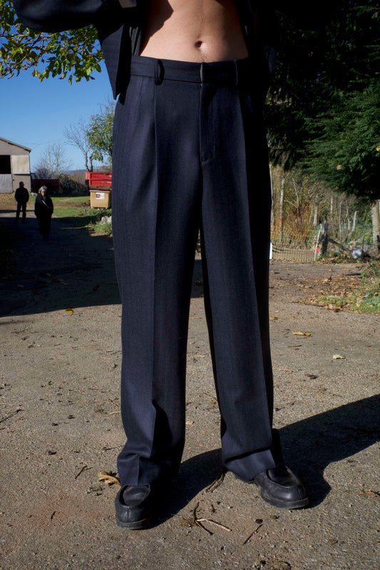 25AW TRAVEL PANTS/VILLAGE HERRINGBONE