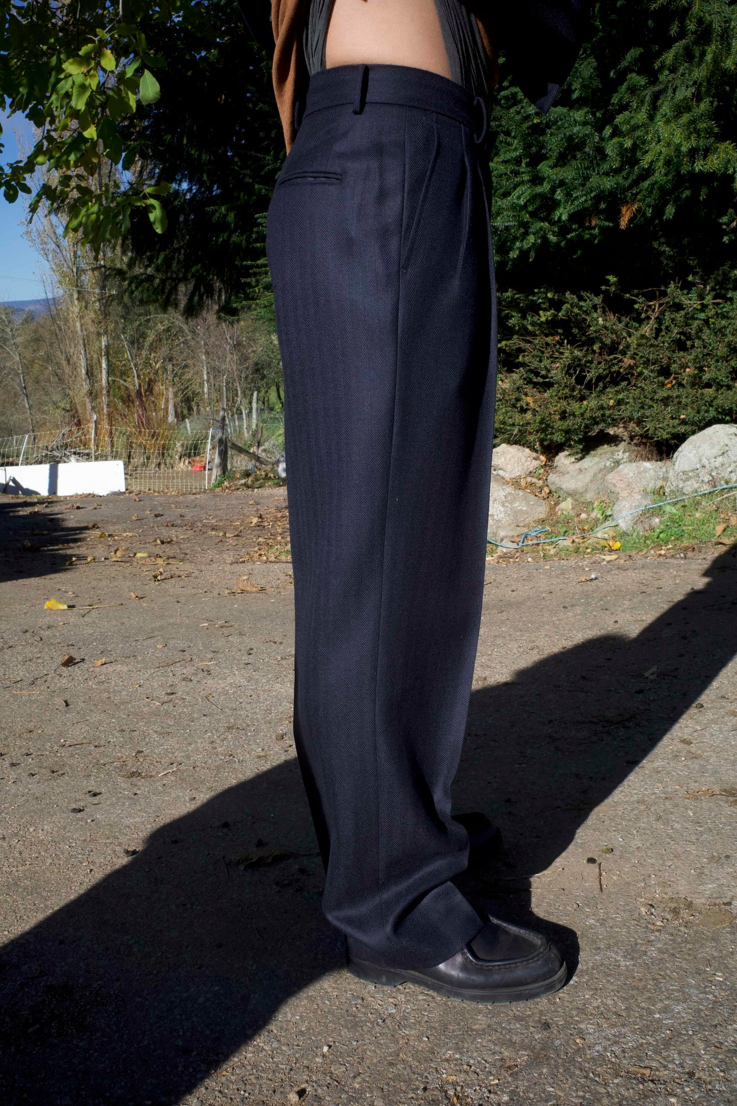 25AW TRAVEL PANTS/VILLAGE HERRINGBONE