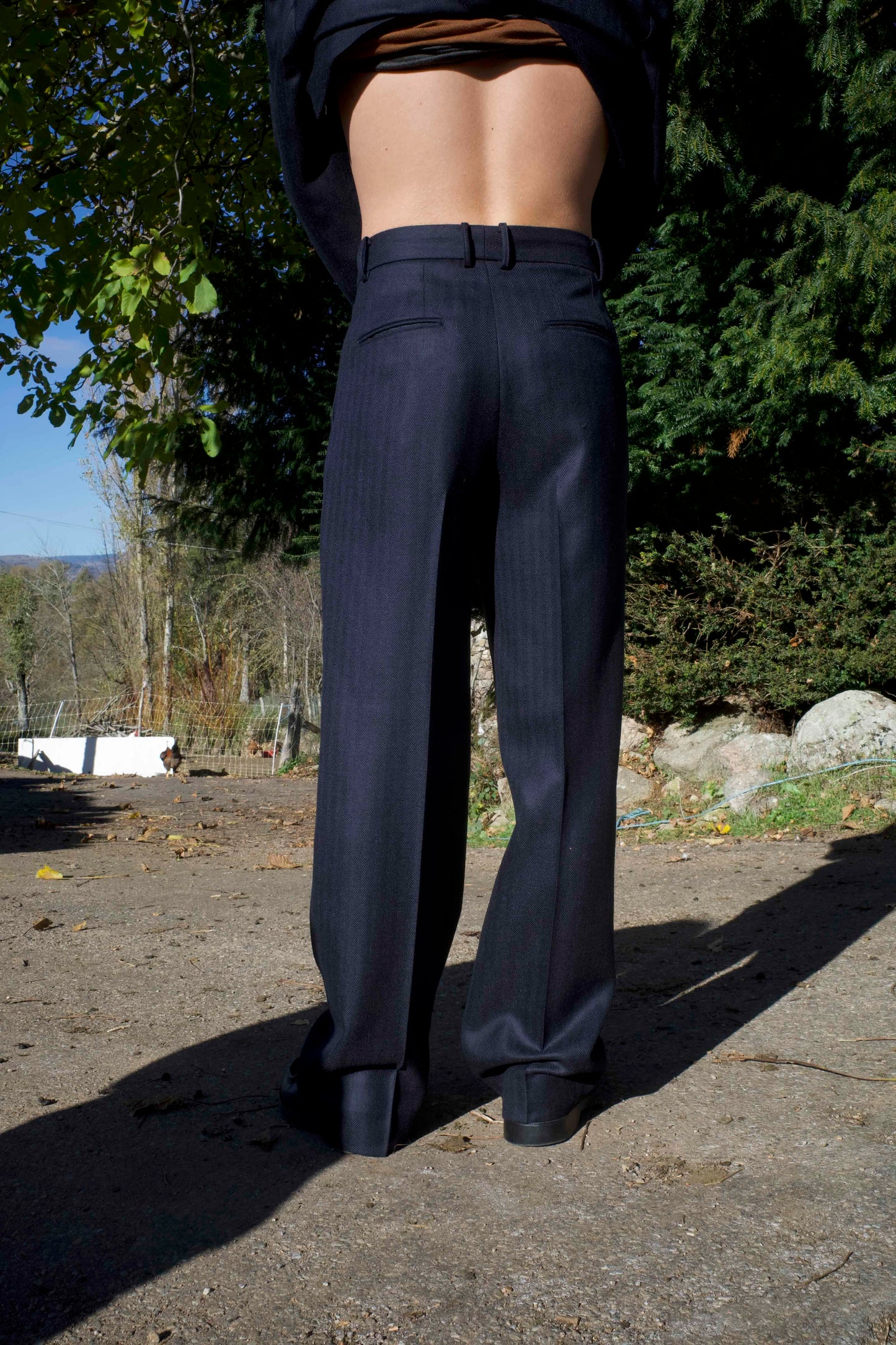 25AW TRAVEL PANTS/VILLAGE HERRINGBONE