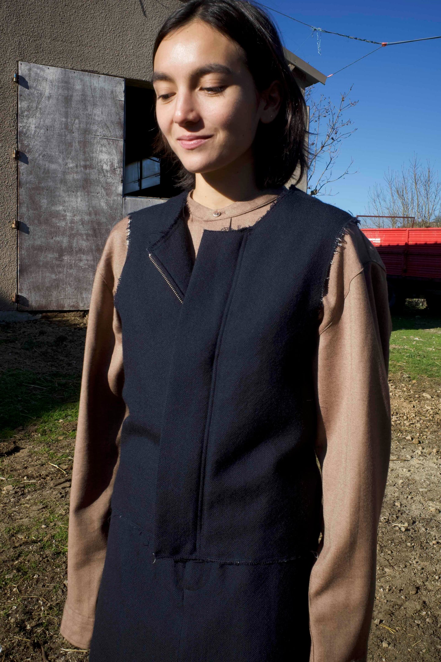 25AW RAYMOND HERRINGBONE VEST