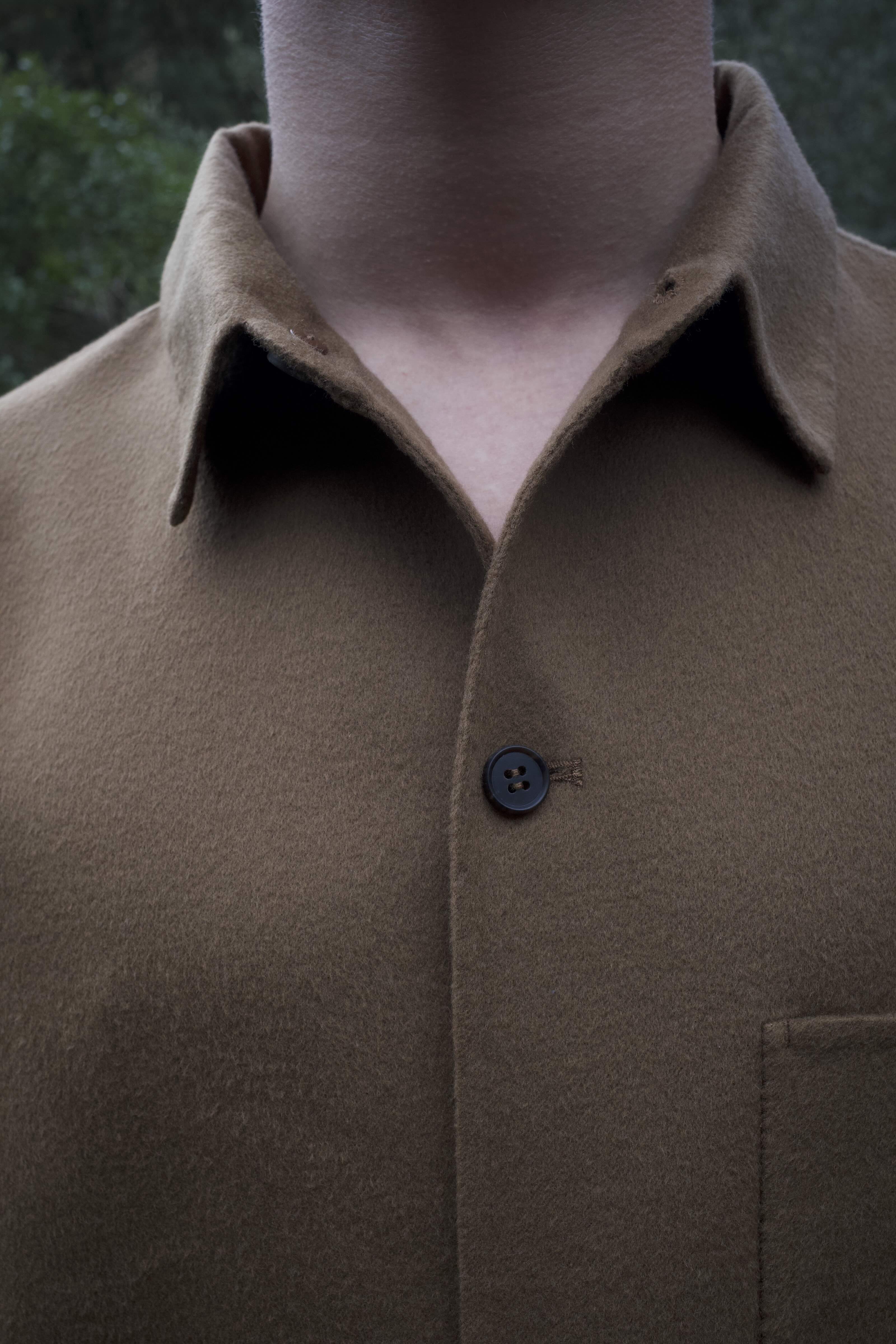 25AW LIGHT DOUBLE FACE SHIRT/SUPER FINE 110 MERINO WOOL – seya-voyage
