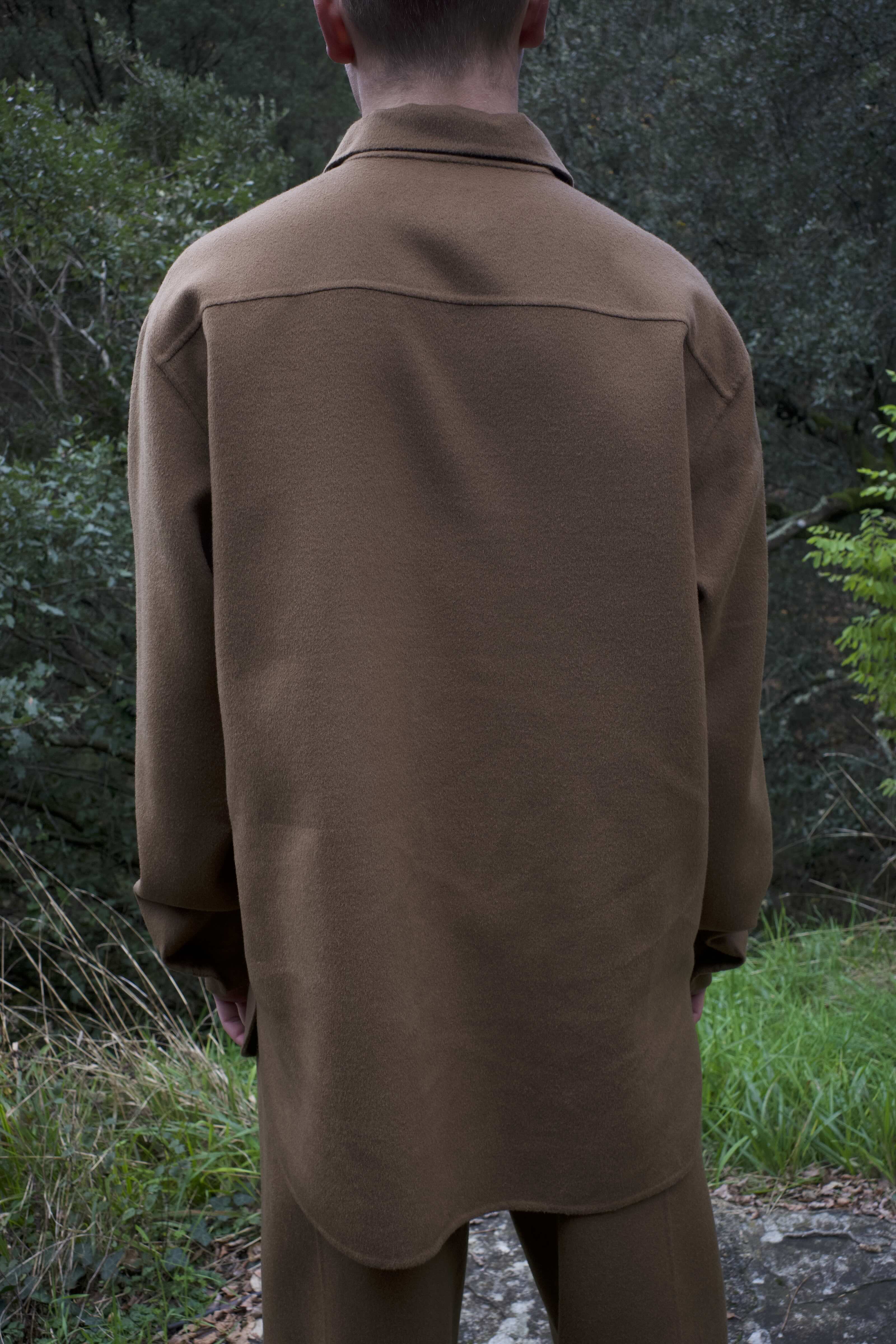 【即完品】seya　LIGHT FELTED WOOL SHIRT JACKET 25AW LIGHT DOUBLE FACE SHIRT/SUPER FINE 110 MERINO WOOL – seya-voyage