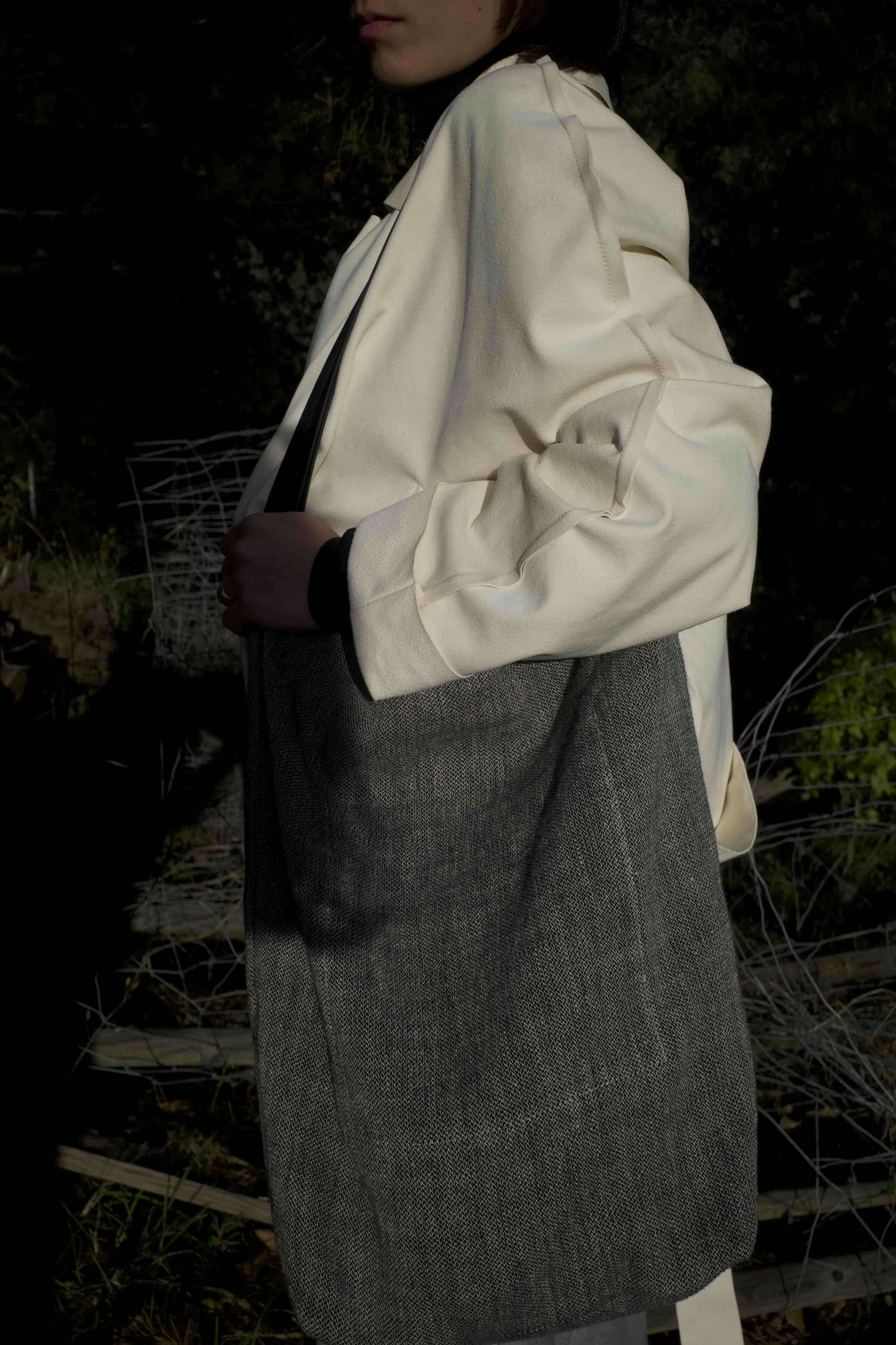 25AW ISAAC REINA X seya. CHASEN BAG /LINEN MULTI HANDLE HOBO