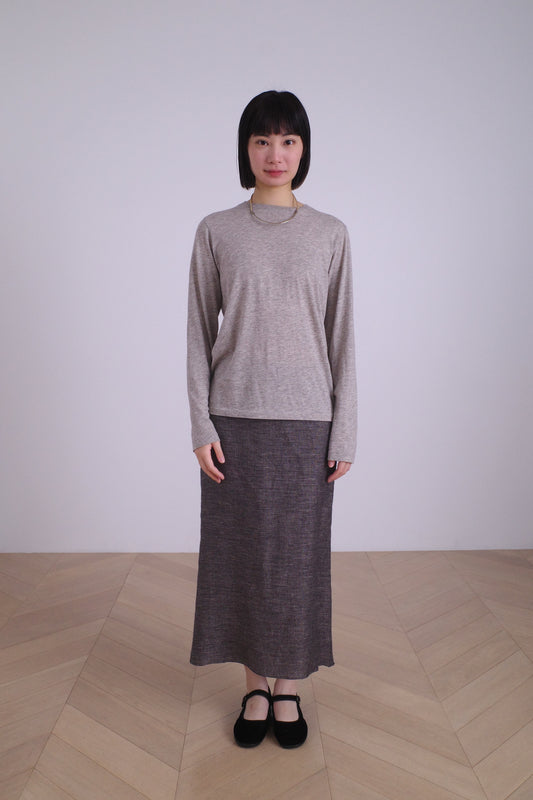 SUNDAY LONG T/UNDYED YAK JERSEY