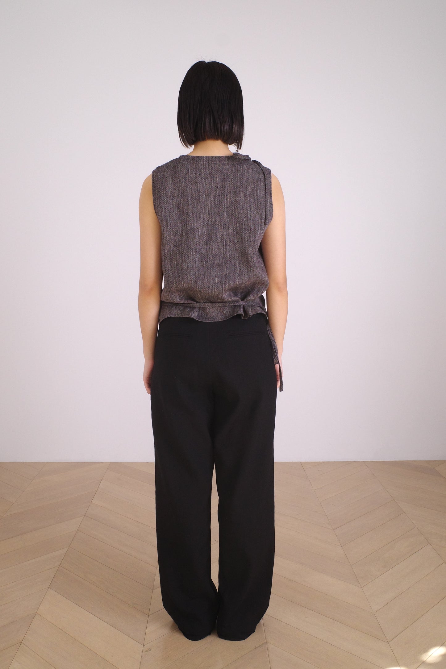 SHAXI BLOUSE/MELON DOBBY