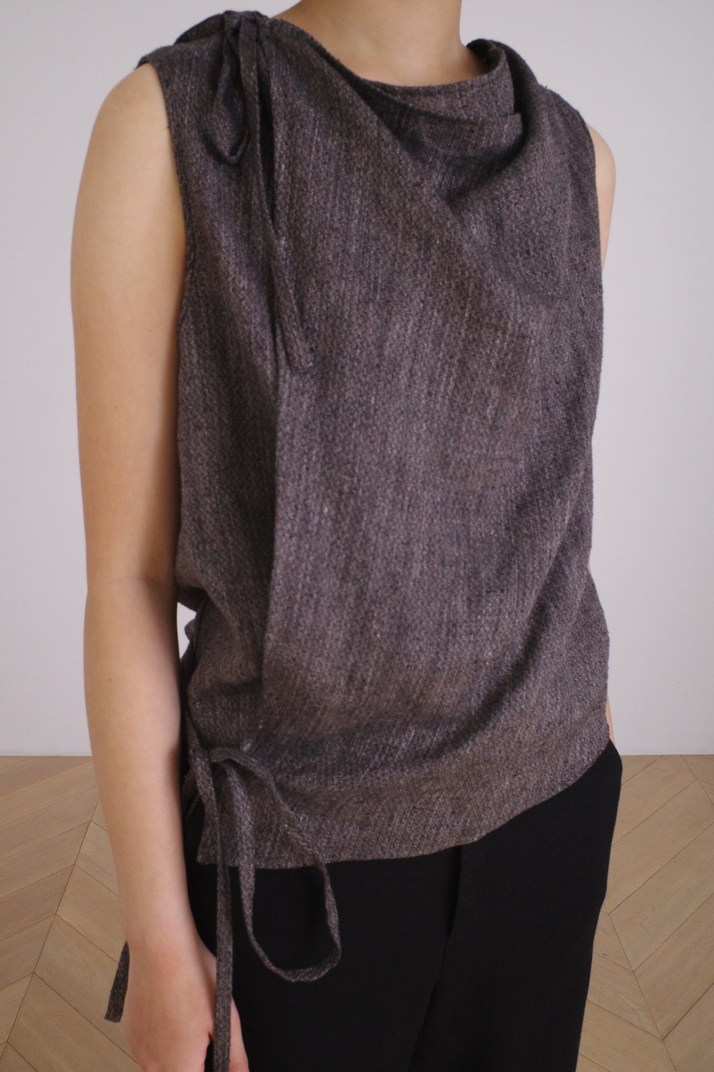 SHAXI BLOUSE/MELON DOBBY