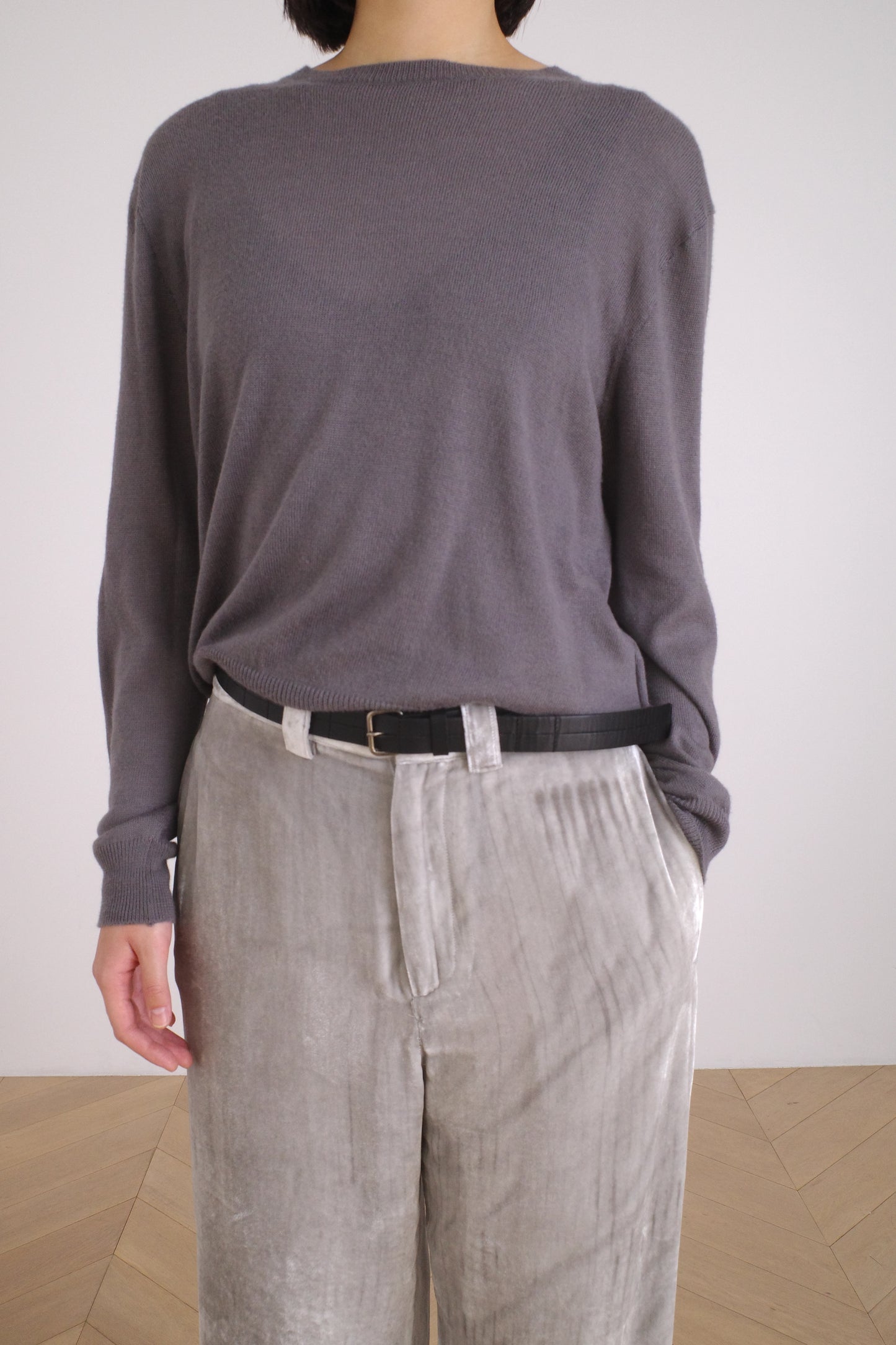 SEYA x ISAAC REINA CHASEN BELT/OIL LEATHER