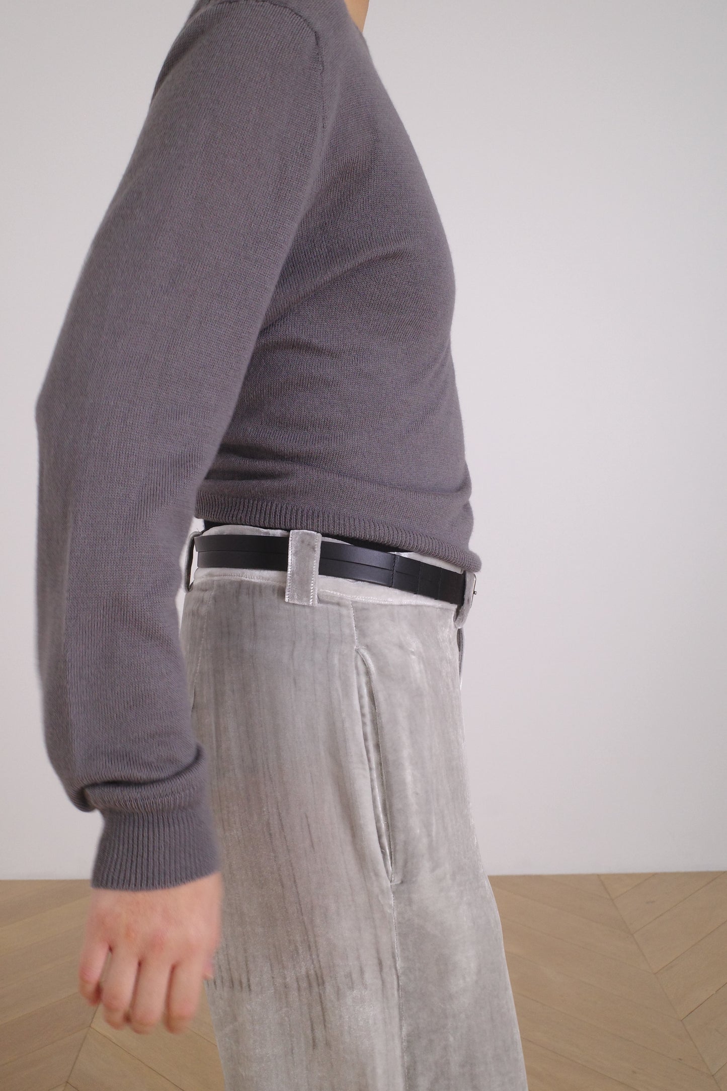 SEYA x ISAAC REINA CHASEN BELT/OIL LEATHER