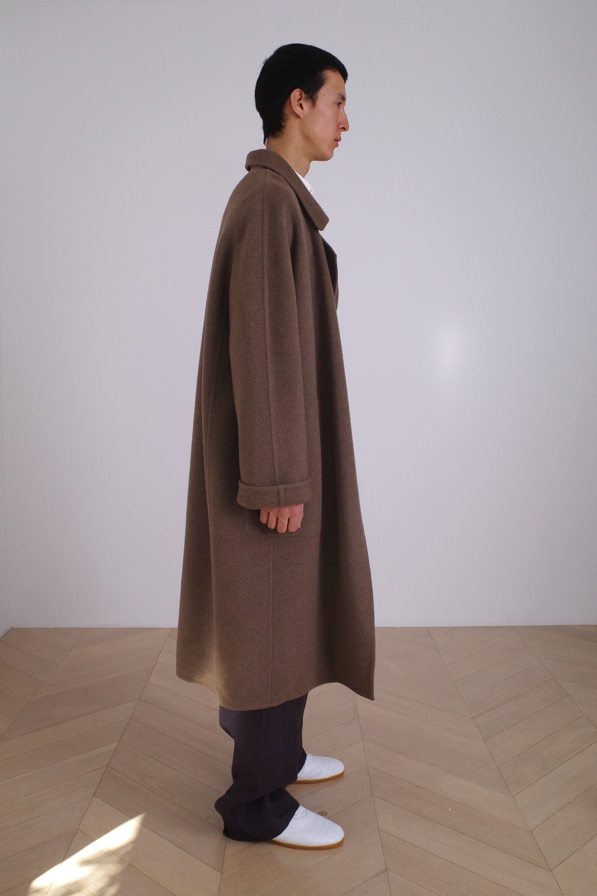 DOUBLE FACE COAT/UNDYED YAK
