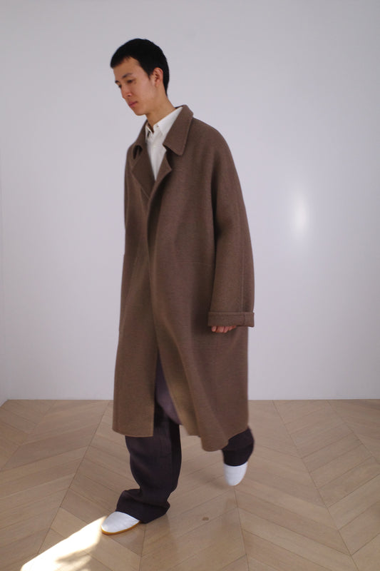 DOUBLE FACE COAT/UNDYED YAK