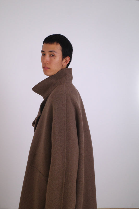 DOUBLE FACE COAT/UNDYED YAK