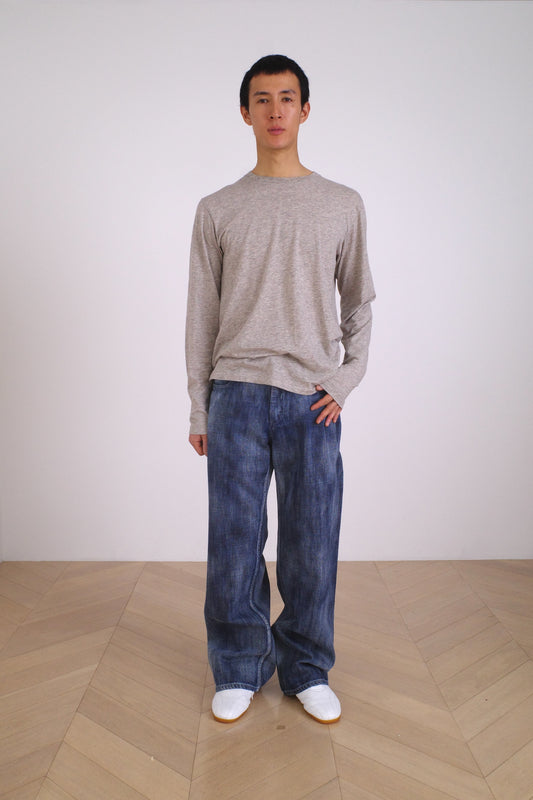 TOFU BROTHER JEANS /SLUB DENIM CLOUD BLEACH