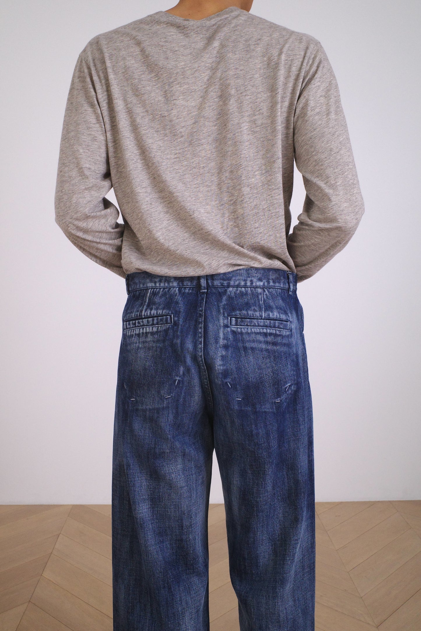 TOFU BROTHER JEANS /SLUB DENIM CLOUD BLEACH