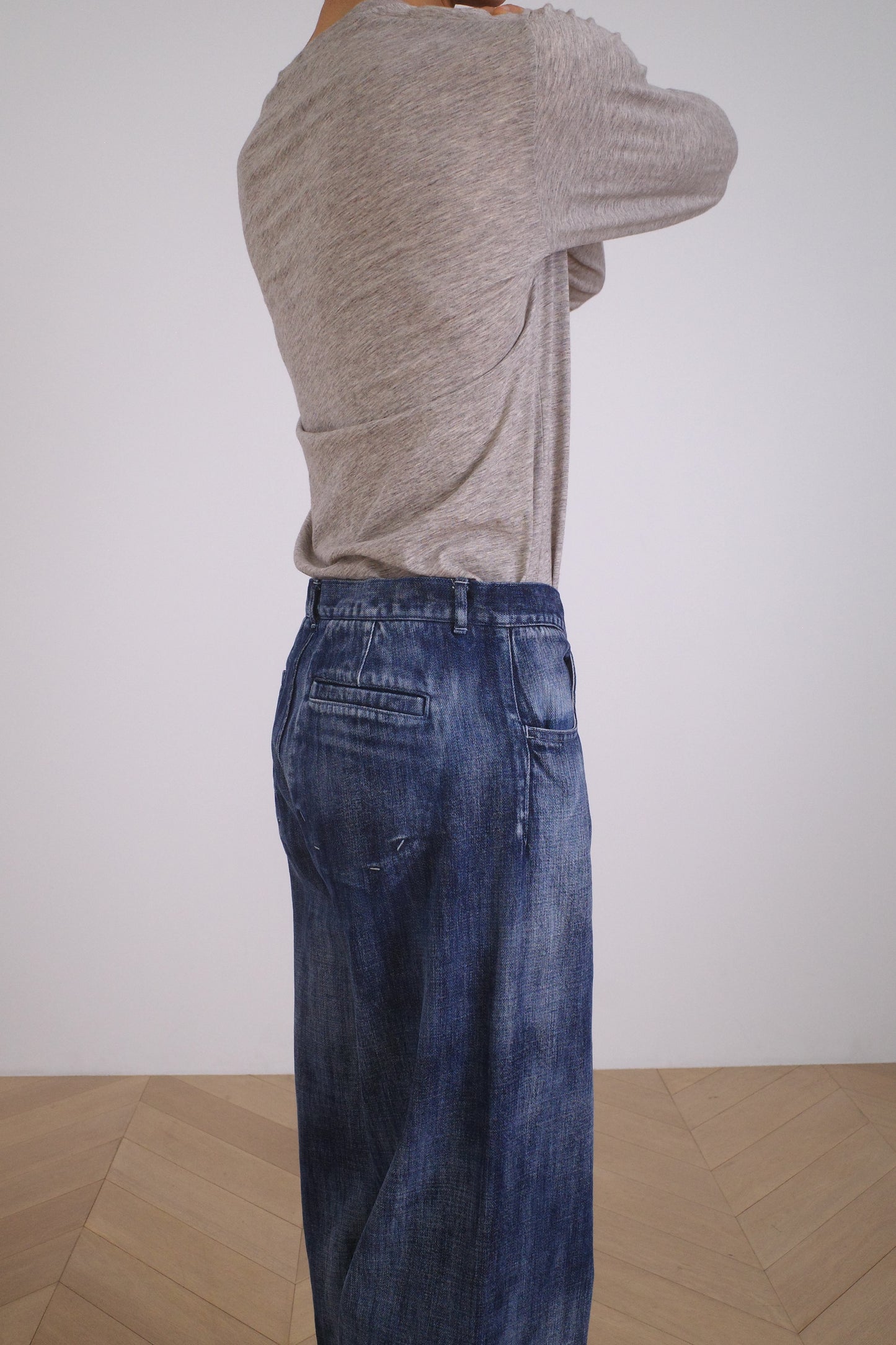 TOFU BROTHER JEANS /SLUB DENIM CLOUD BLEACH